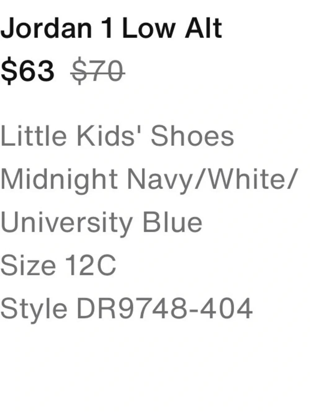 Nike Kids Low-Top Sneaker - White & Blue
